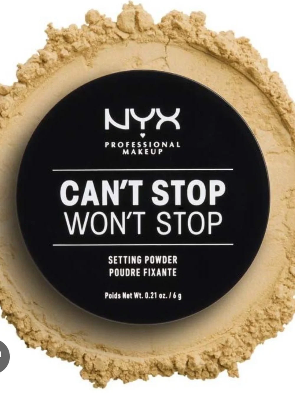 NYX Can't Stop Won't Stop Setting Powder - Banana (Warm Yellow)